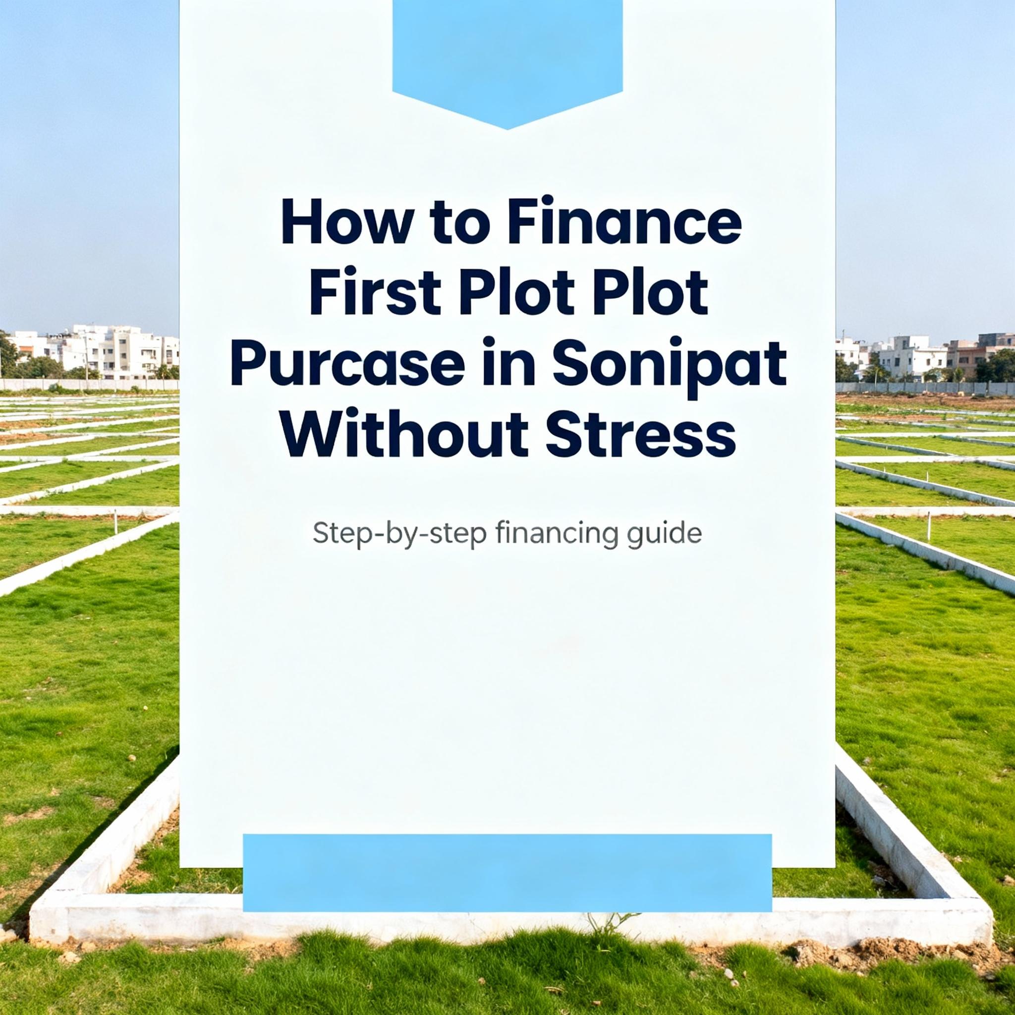 How to Finance First Plot Purchase in Sonipat Without Stress